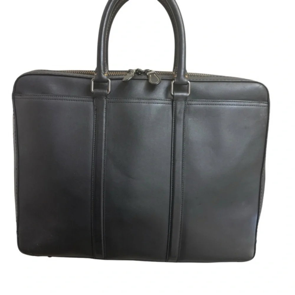 Coach metropolitan slim briefcase 55565 black glovetan leather